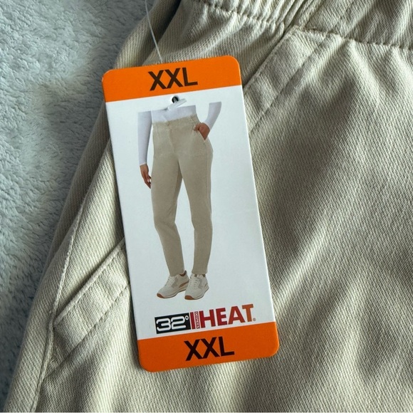 32 Degrees Womens Knit Stretch Elastic Waist Twill Pant - Picture 2 of 5